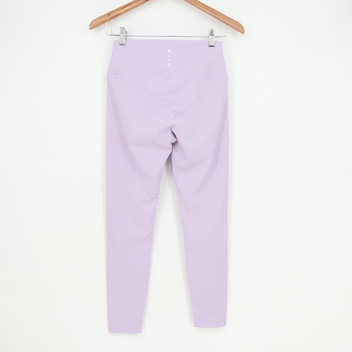 Wilo The Label Base Ribbed 7/8 Leggings Womens Medium Lilac Moisture Wicking