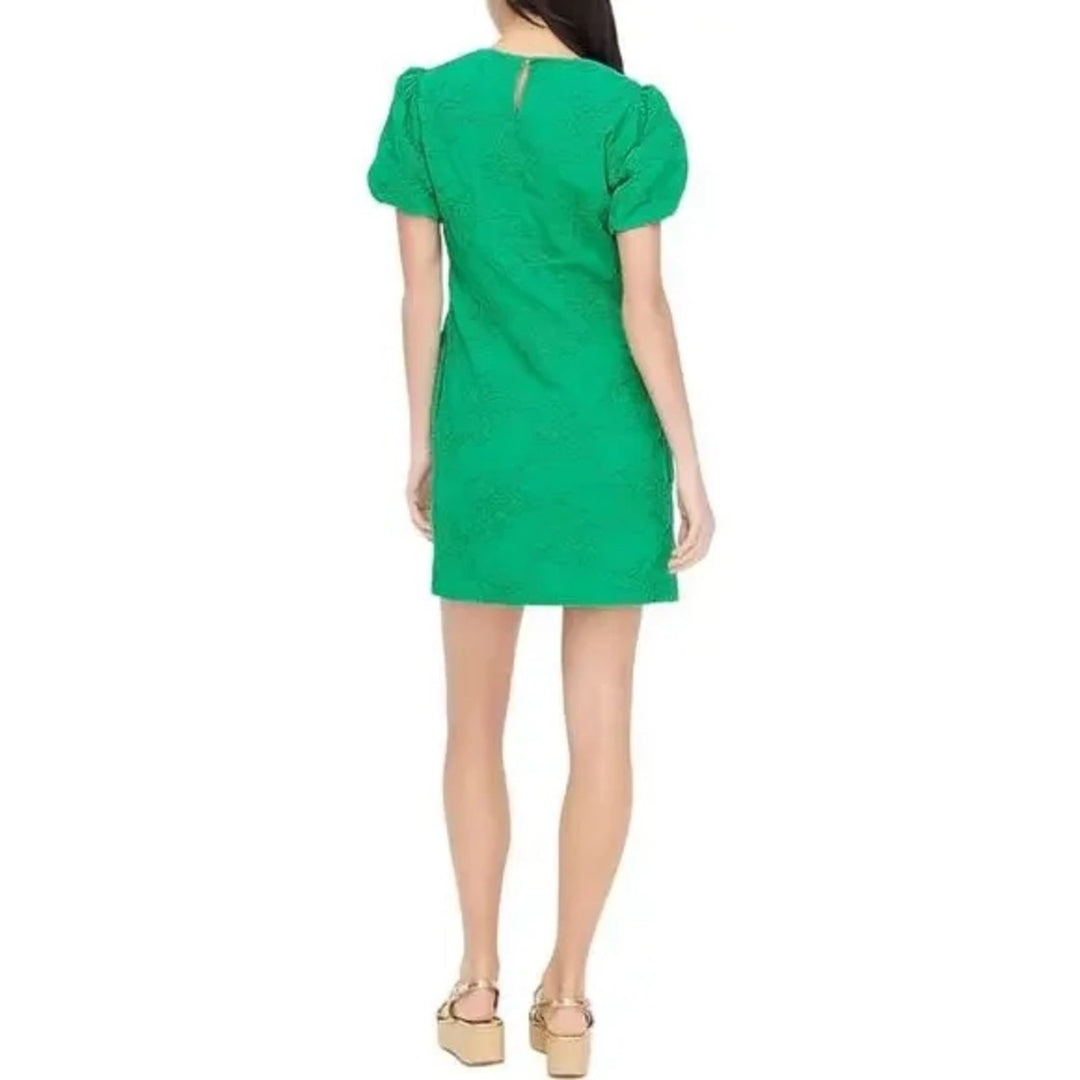 J.Crew Eyelet Puff-Sleeve Mini Dress Size 14