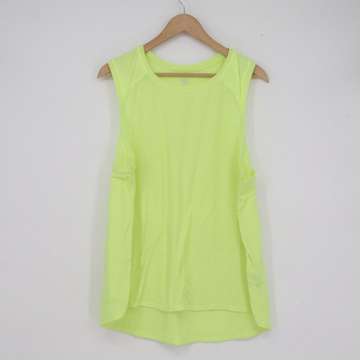 Athletic Works Neon Yellow Muscle Tank Top XXL 20 Activewear