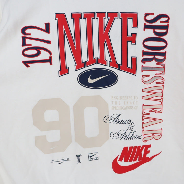 Nike Womens Oversized Graphic Sweatshirt Sail White HF9491-133 Small
