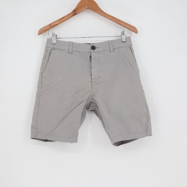 Denim Co. W30 Gray 4 Way Stretch Straight Fit Casual Shorts