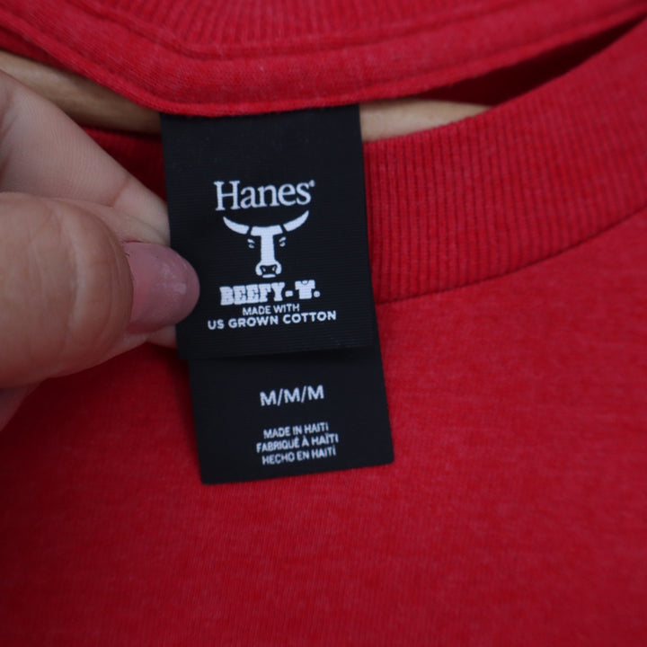 Hanes Beefy-T The Salty Dog Cafe Hilton Head Island Red Graphic T-Shirt Mens M