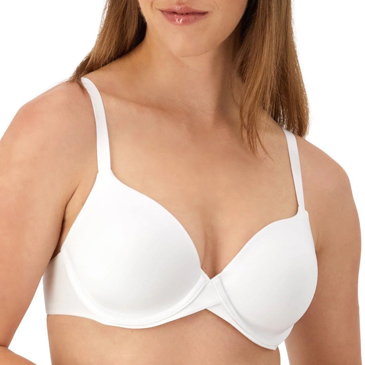 Maidenform One Fab Fit Everyday Modern Demi Bra Womens 38B White Nylon Underwire