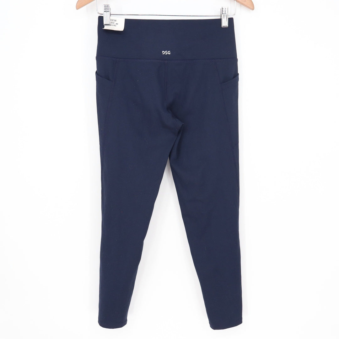 DSG Momentum 7/8 Legging Womens Small Jet Navy Blue High Rise Pockets