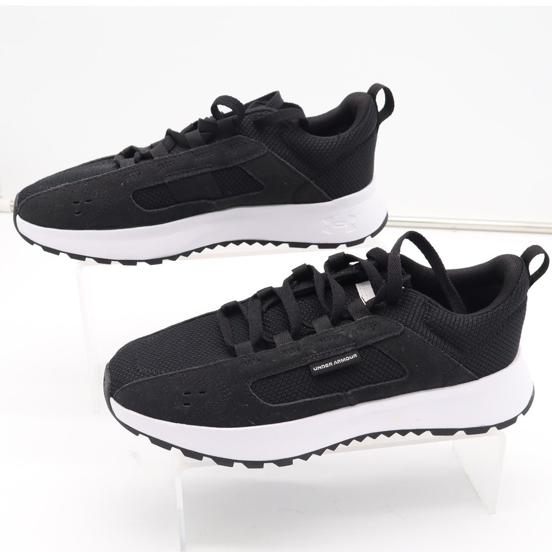 Under Armour Essential Heritage Black White Sneakers Women's Size 8
