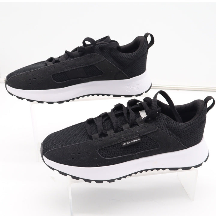 Under Armour Essential Heritage Black White Sneakers Women's Size 8