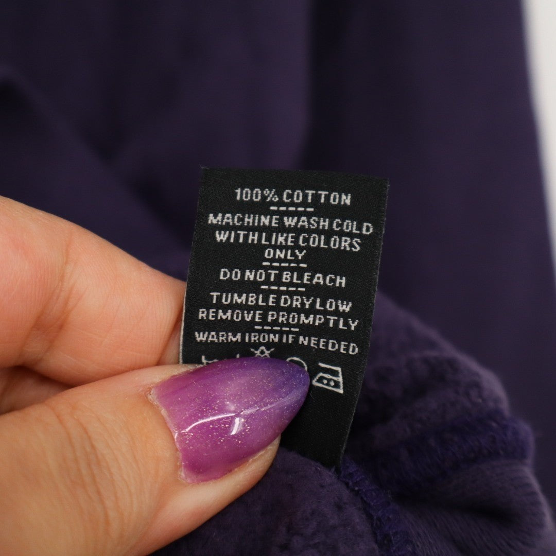 American Giant Hoodie Women Small Purple Fleece Lined Relaxed Classic Full Zip