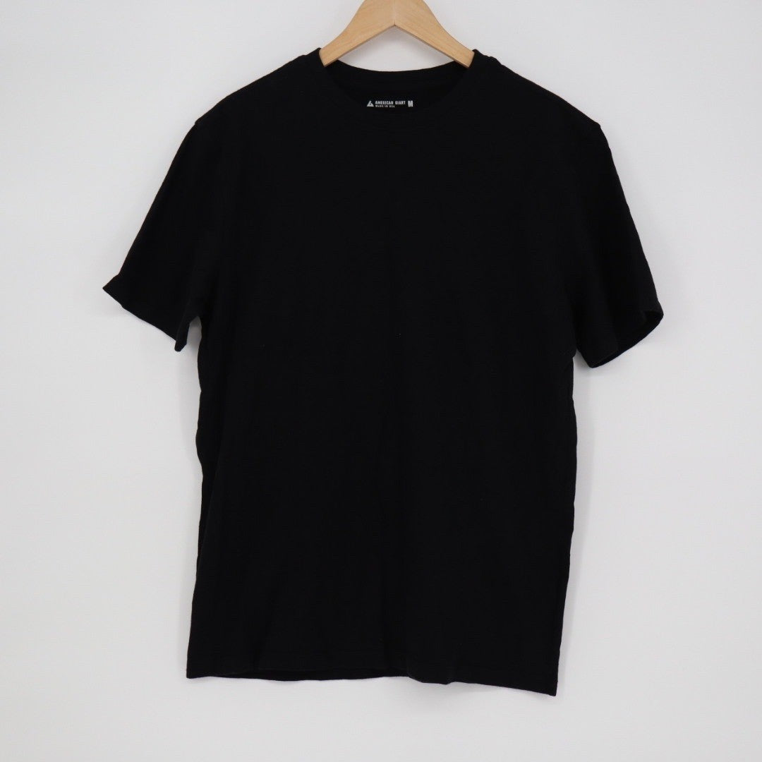 American Giant Classic Crewneck T Shirt Black Made in USA Size Medium M