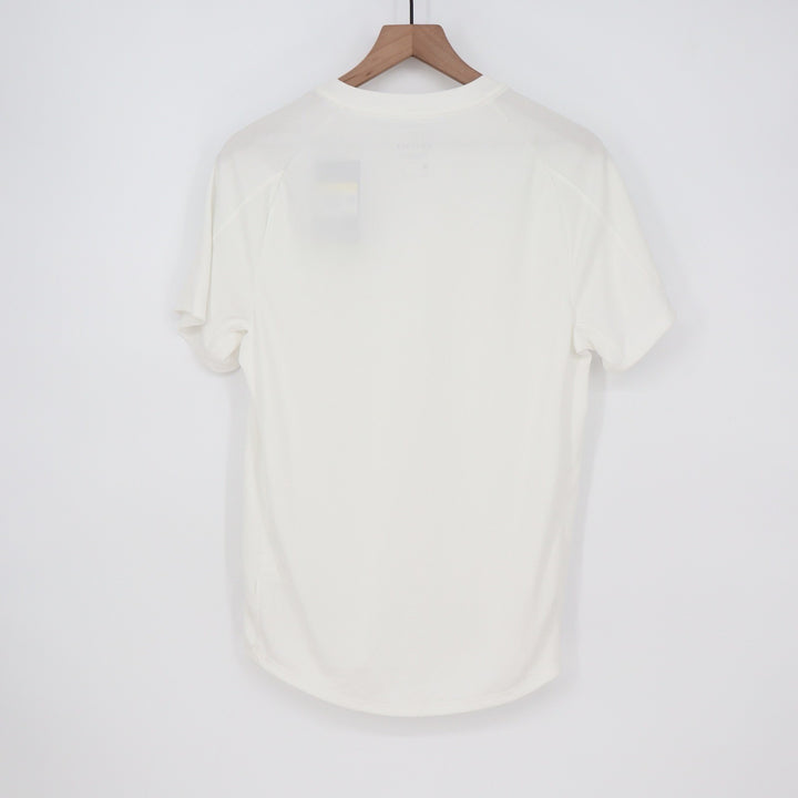 Nike Court Dri-FIT Mens Tennis Shirt White V-Neck Size S