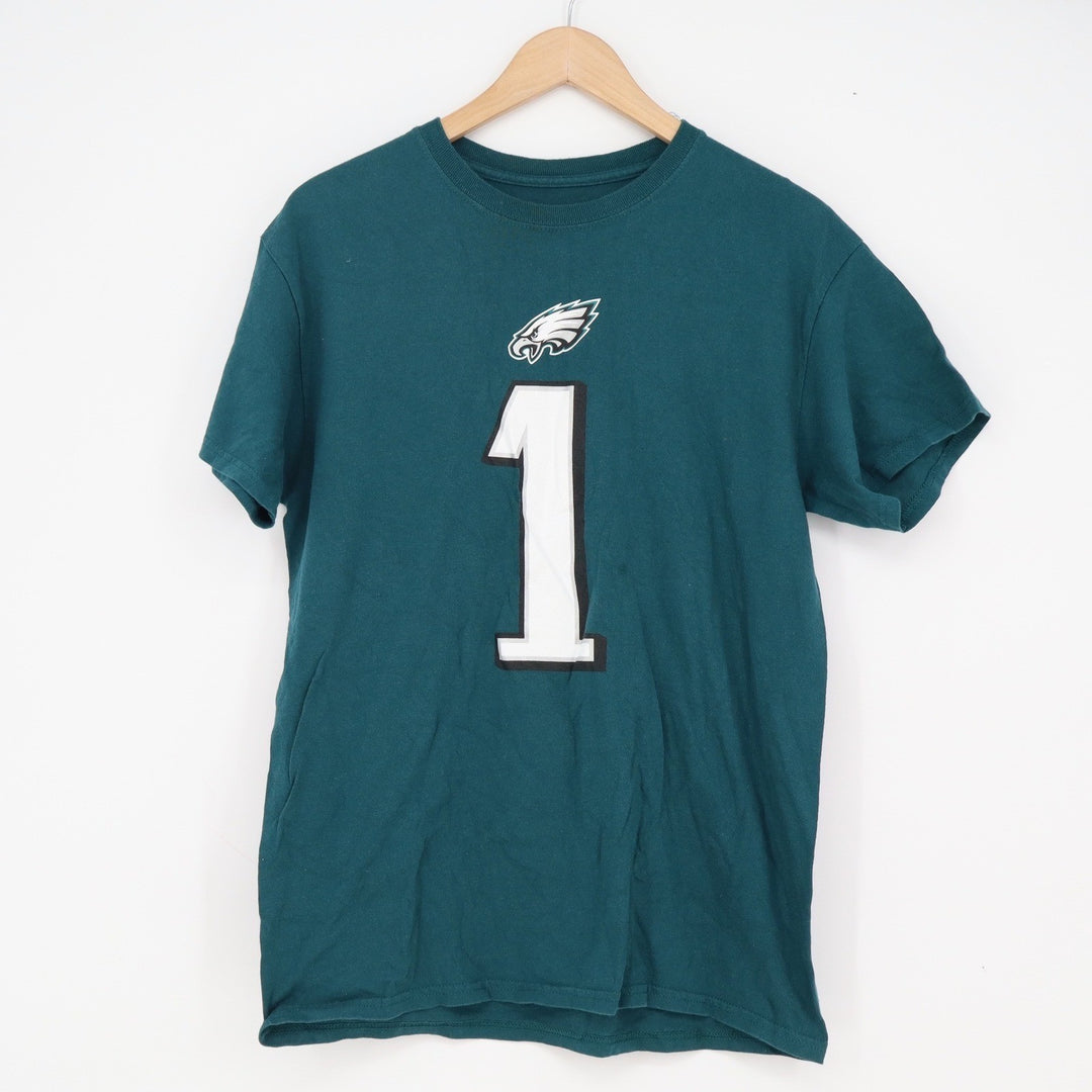 NFL Team Apparel Philadelphia Eagles Jalen Hurts 1 Midnight Green T-Shirt Mens M