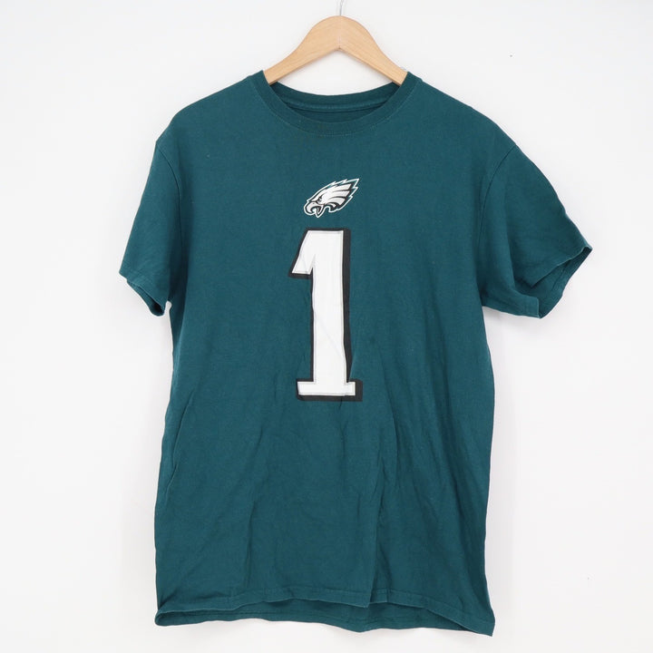 NFL Team Apparel Philadelphia Eagles Jalen Hurts 1 Midnight Green T-Shirt Mens M