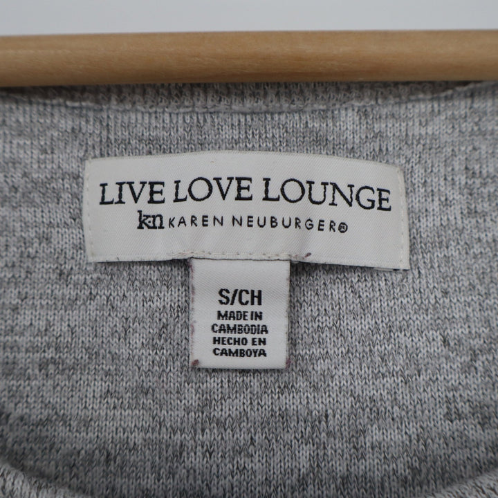 Live Love Lounge Karen Neuburger Leopard Print Tank Top Small Gray Brown