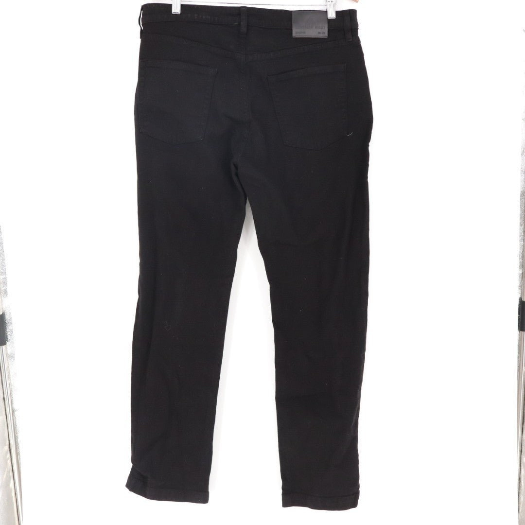 American Giant Roughneck Jeans Men 34x30 Black Canvas Cotton Mid Rise Skinny Leg