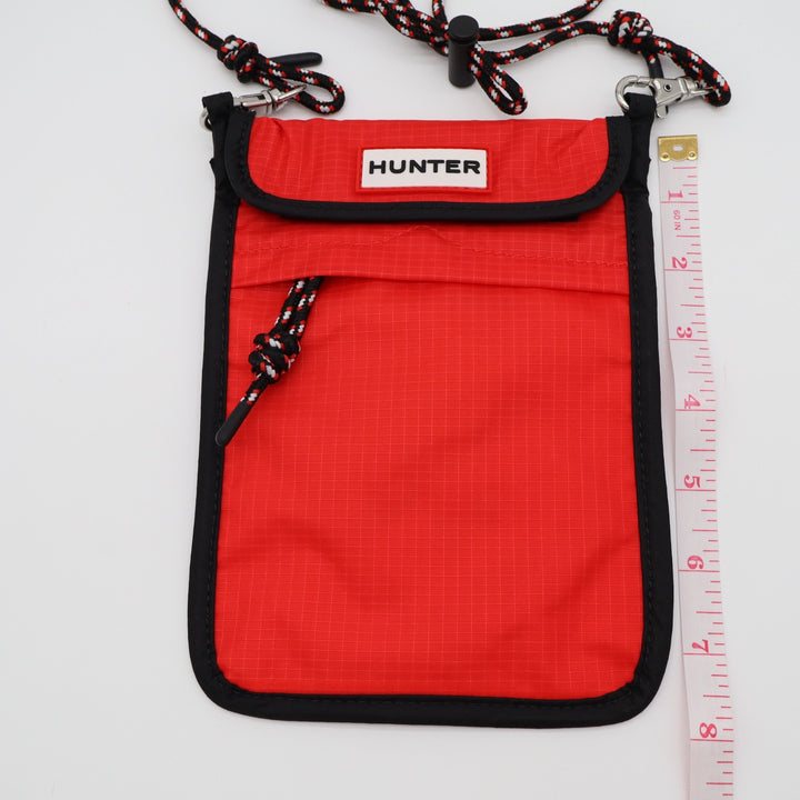 Hunter Orginal Packable Womens Phone Pouch Arc Red Crossbody Strap Travel