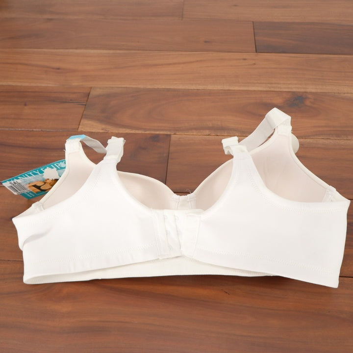 Vanity Fair Beauty Back T-Shirt Bra Women 38C White Stretch Full Figure Wirefree