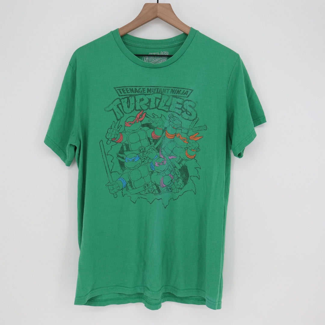 Old Navy TMNT Teenage Mutant Ninja Turtles Green Graphic T-Shirt Mens Large