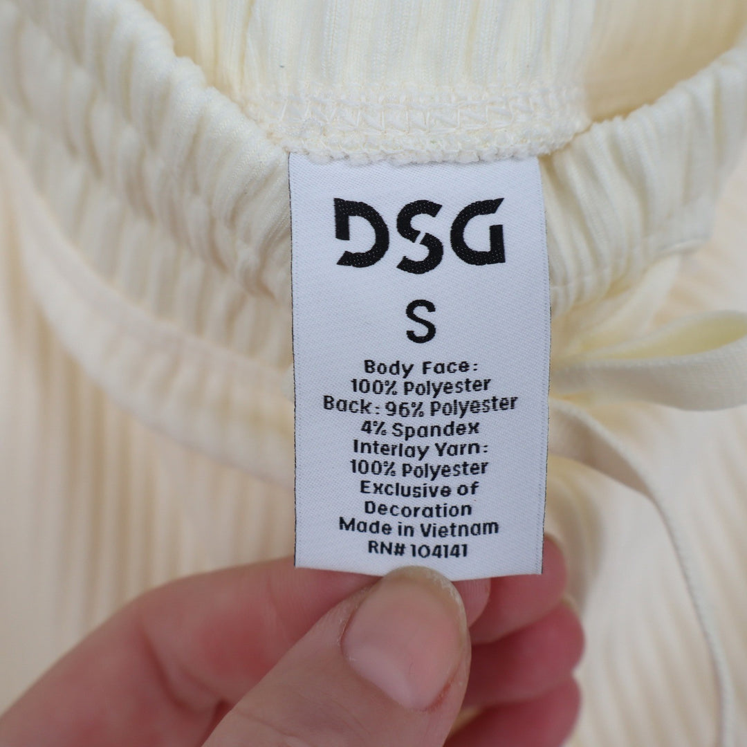 DSG So Soft Ottoman Jogger Womens S Light Cream Ribbed Sweatpants