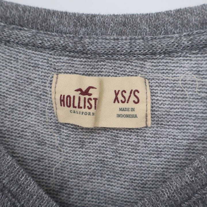 Hollister Grey Marl Off Shoulder Crop Top Sweatshirt XS/S 10382