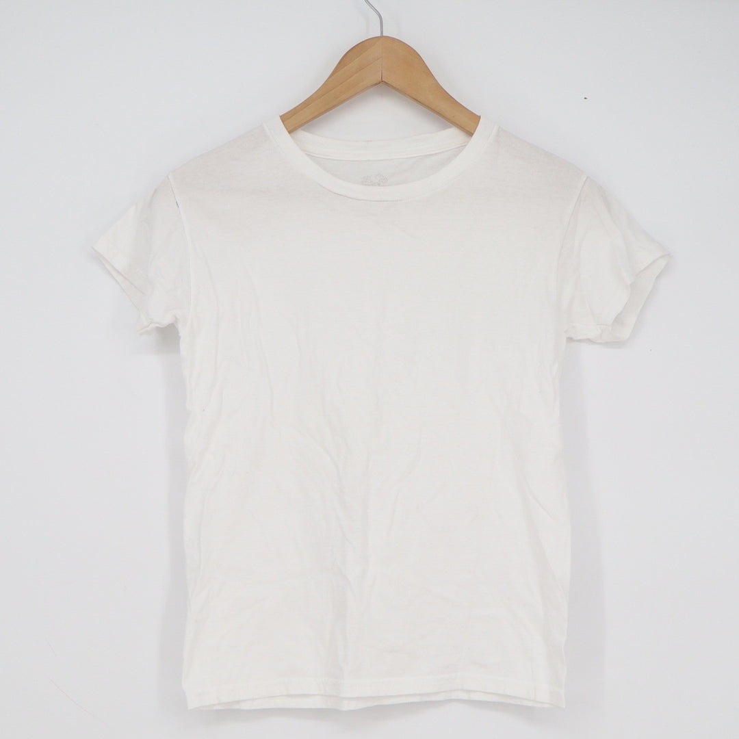 Fruit of the Loom White Cotton Crew Neck T-Shirt Boys Medium 10-12 Short Sleeve