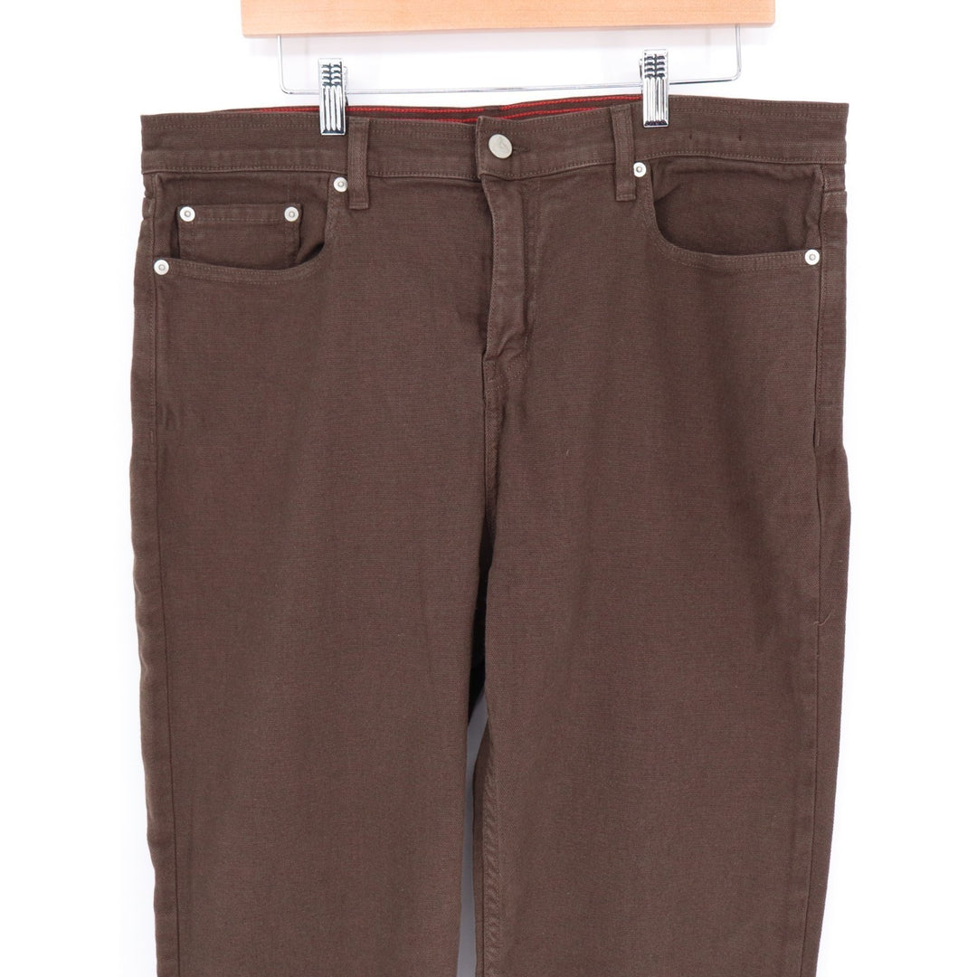 American Giant Roughneck Pants Mens 36x30 Brown Cotton Stretch  Straight Leg