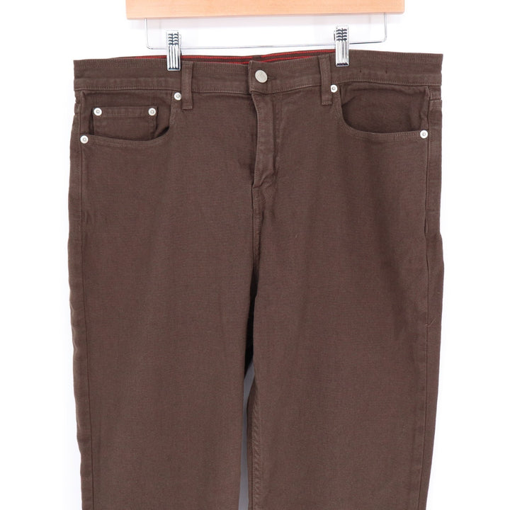 American Giant Roughneck Pants Mens 36x30 Brown Cotton Stretch  Straight Leg