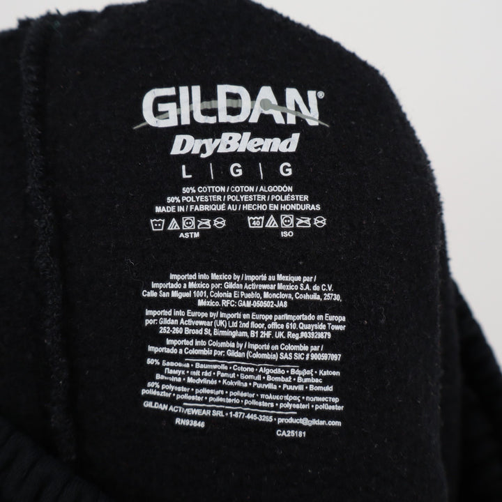 Gildan Dry Blend Field Hockey Sweatpants Mens Large Black Cotton Elastic Waist