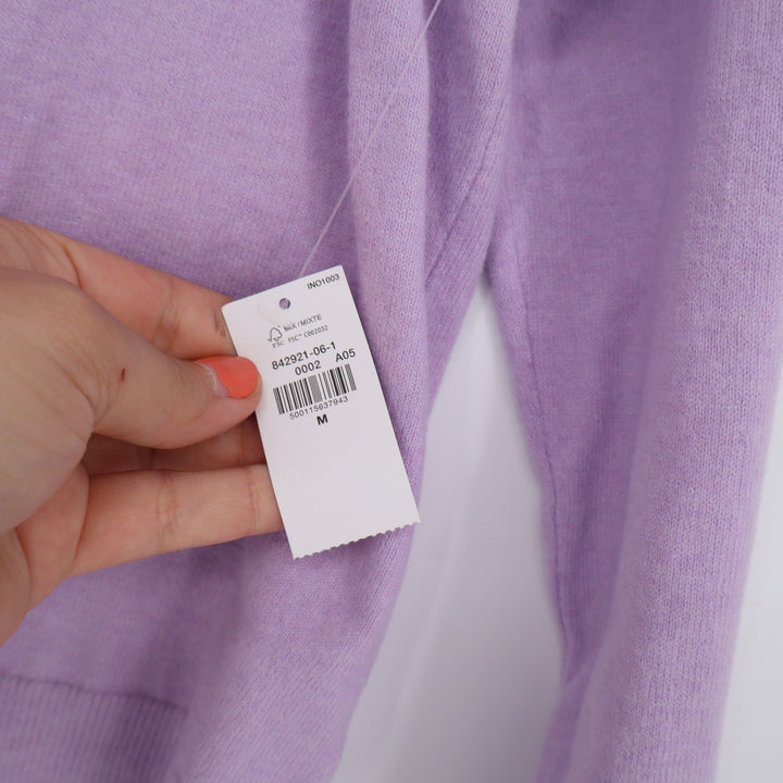 Old Navy Womens Lavender Purple Crew Neck Button Front Cardigan Sweater M