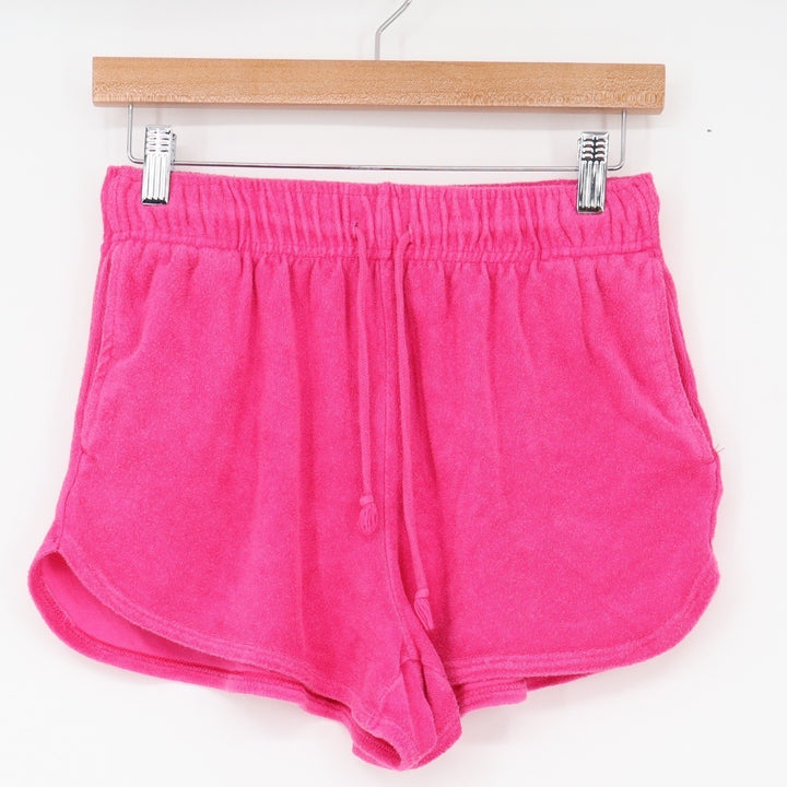 Wild Fable Shorts Womens M Terry Cloth Dolphin Pink Drawstring Excellent