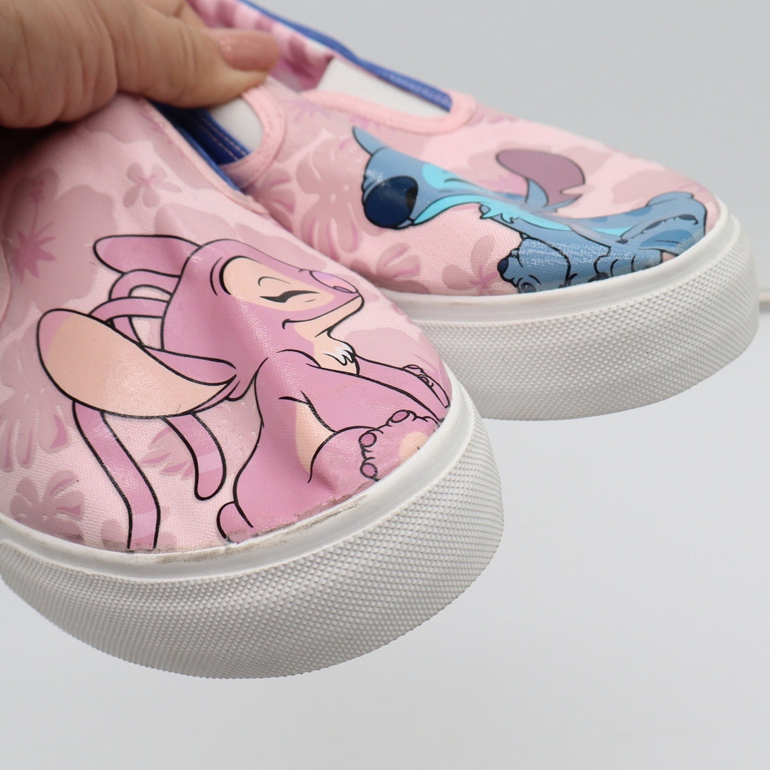 Disney Lilo & Stitch Angel Slip On Canvas Sneakers Womens Size 9
