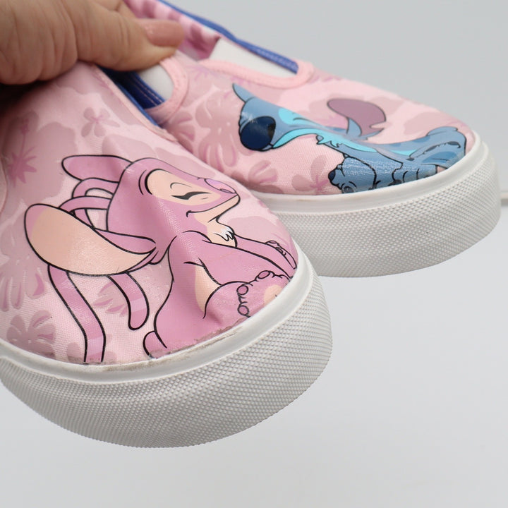 Disney Lilo & Stitch Angel Slip On Canvas Sneakers Womens Size 9