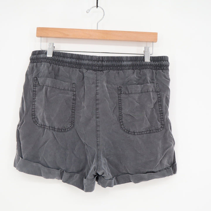 Universal Thread Womens Gray Lyocell Utility Shorts Elastic Waist Size M