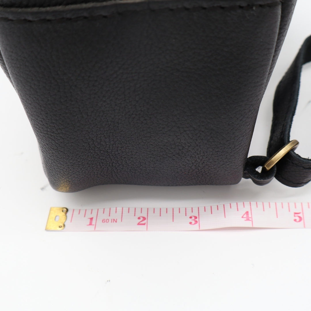 Portland Leather Womens Backpack Core Black Leather Adjustable Shoulder Strap