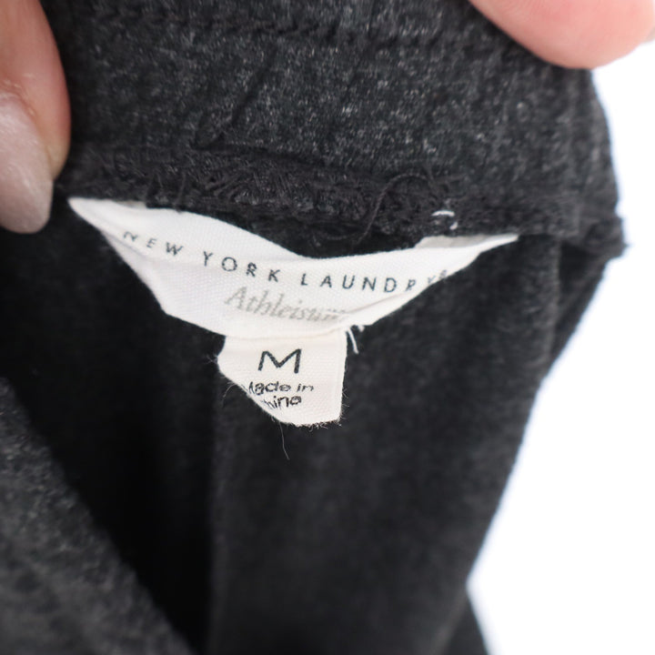 New York Laundry Athleisure Jogger Pants Charcoal Gray Heather Size M CHCA 162