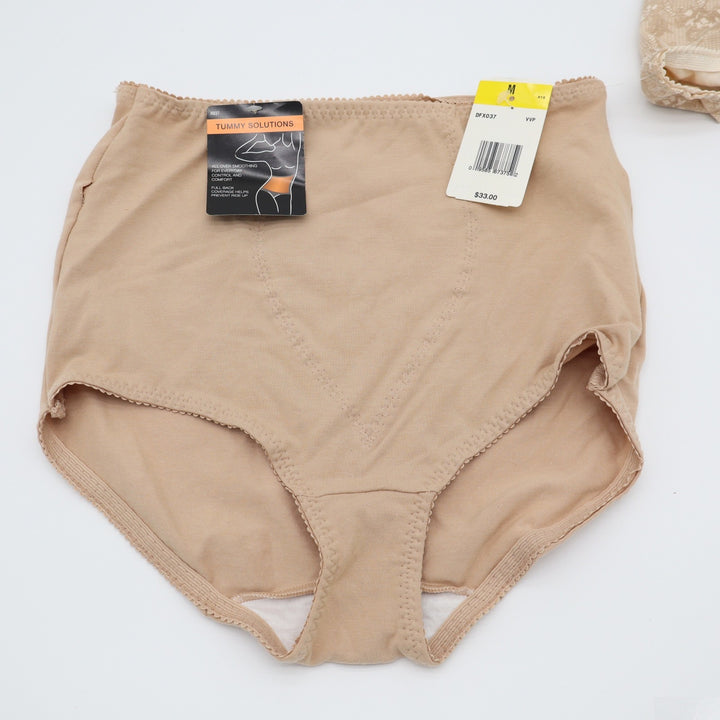 Tummy Solutions High Waisted Shapewear Briefs Beige Nude Medium DFX037