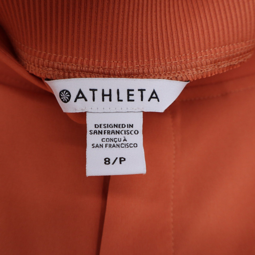 Athleta Pants Womens 8P Brooklyn Ankle Orange Tapered Stretch Excellent
