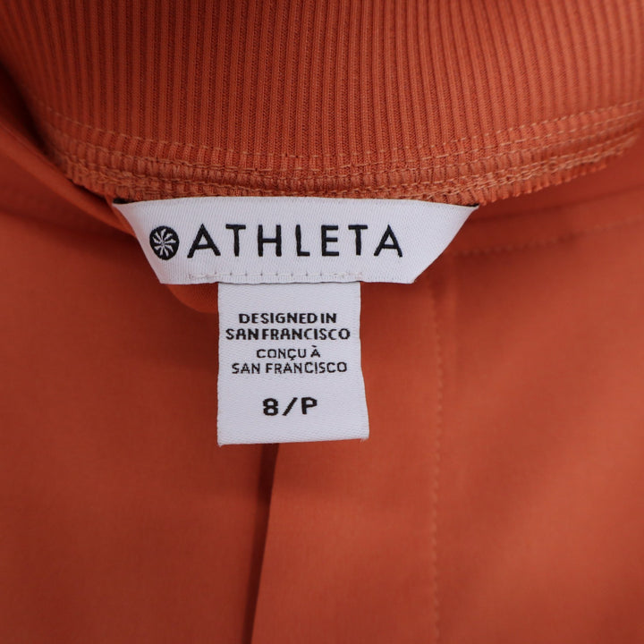 Athleta Pants Womens 8P Brooklyn Ankle Orange Tapered Stretch Excellent