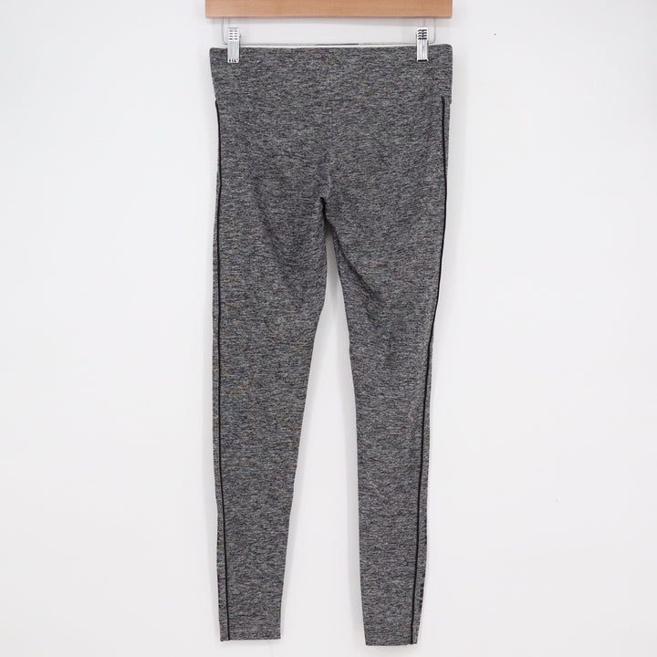 PINK Victoria's Secret Yoga Leggings Grey Space Dye Logo Tape XS