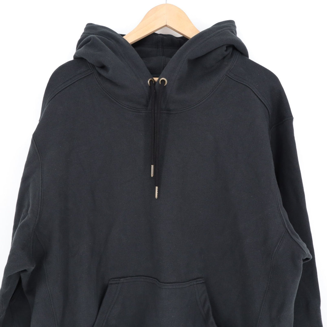 American Giant Midweight Hoodie Womens XL Black Cotton Fleece Lined Pullover