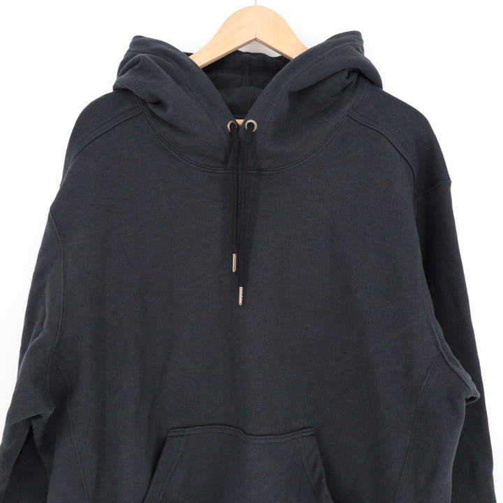 American Giant Midweight Hoodie Womens XL Black Cotton Fleece Lined Pullover