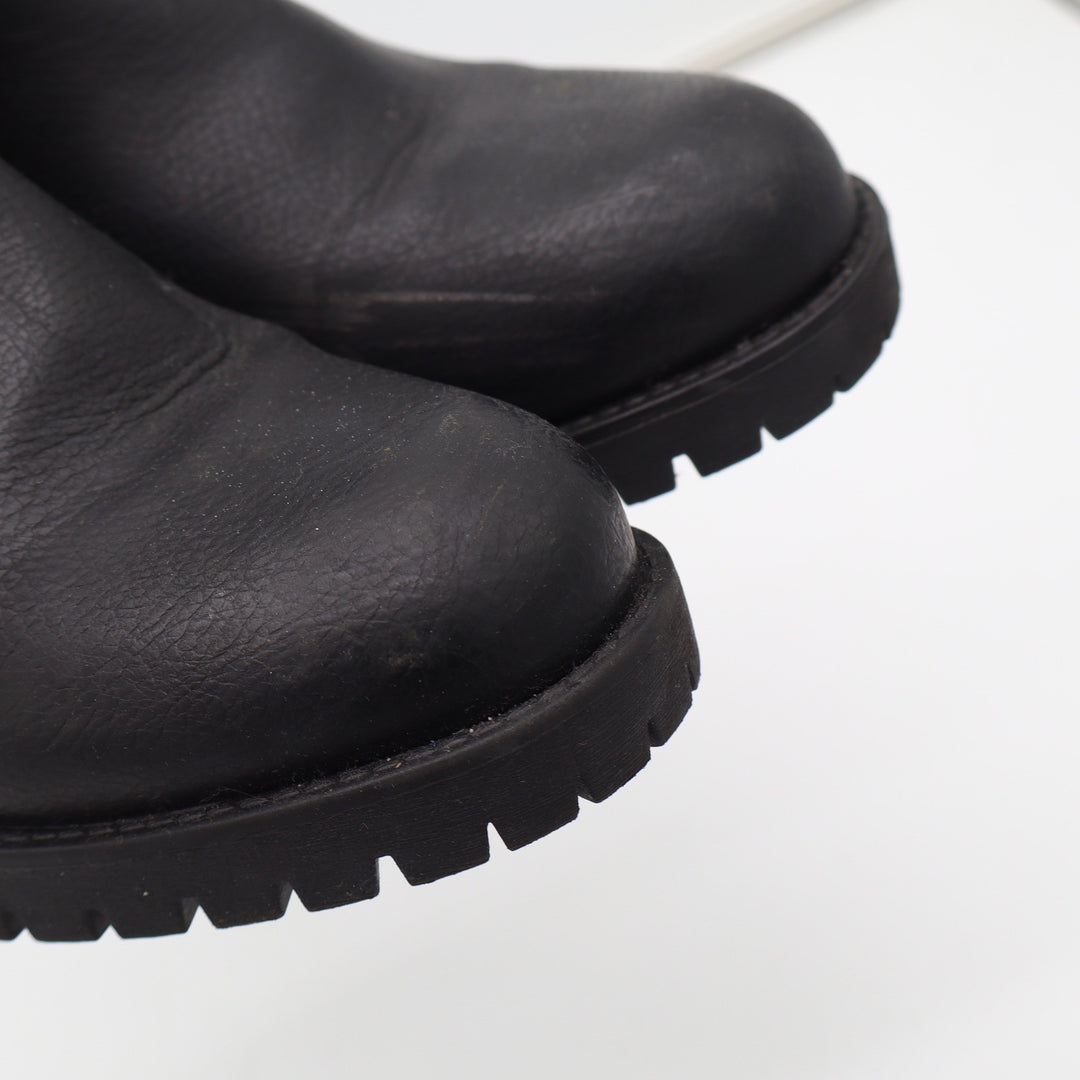 Steve Madden Jody Black Chelsea Lug Sole Block Heel Boots Womens Size 10