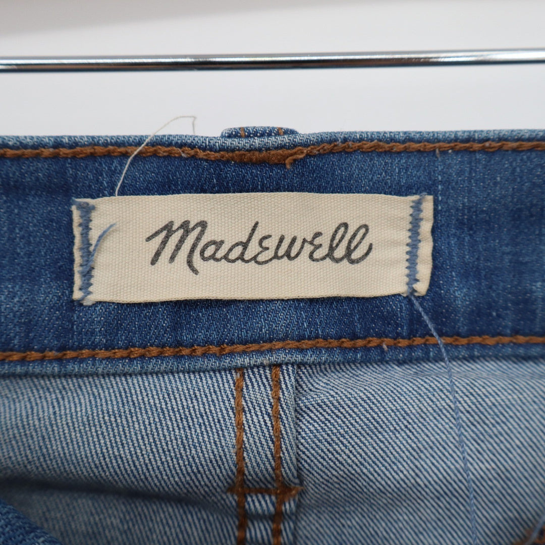 Madewell Cali Demi-Boot High Rise Button Fly Denim Shorts Blue Size 28