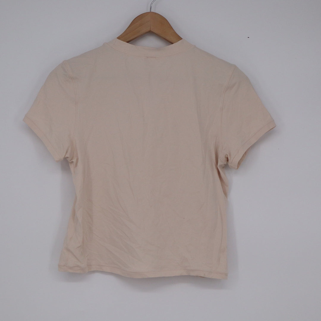 Target Women Peach Pink Short Sleeve Crewneck T-Shirt Size S