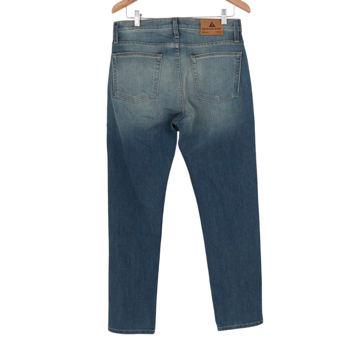 American Giant Mens Straight Leg Jeans Blue Wash Size 32X30 Made USA