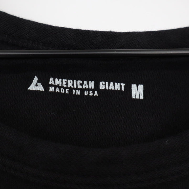 American Giant Tank Dress Womens Medium Black Cotton Round Neck Everyday Wear