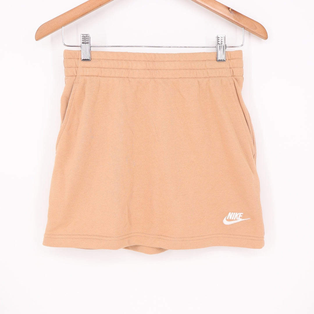 Nike Kids Sportswear French Terry Skirt Tan Beige Size Large L NWT
