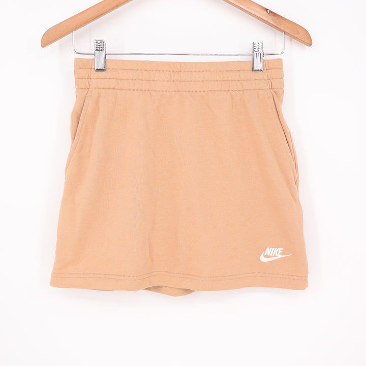Nike Kids Sportswear French Terry Skirt Tan Beige Size Large L NWT