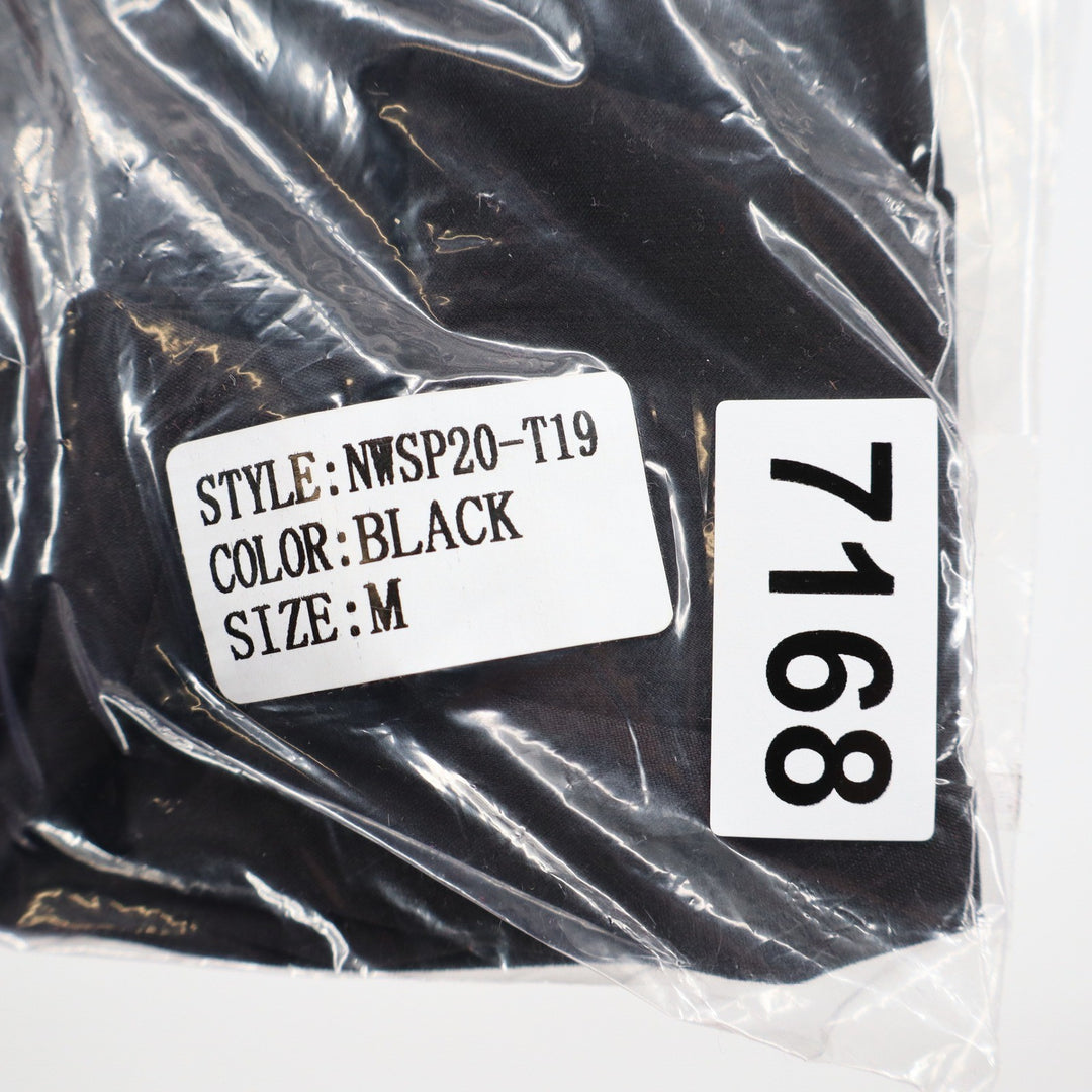 Naked Wardrobe The Statement Black Balloon Sleeve Crop Top NWSP20-T19 Mens M