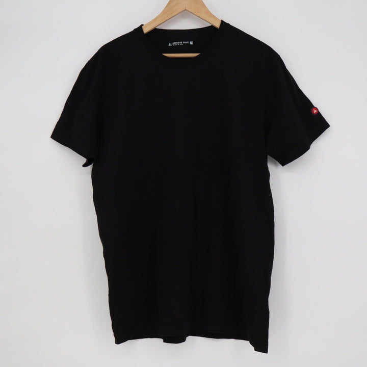 American Giant Men's Black Cotton Tee Crew Neck Short Sleeve Made in USA Size M