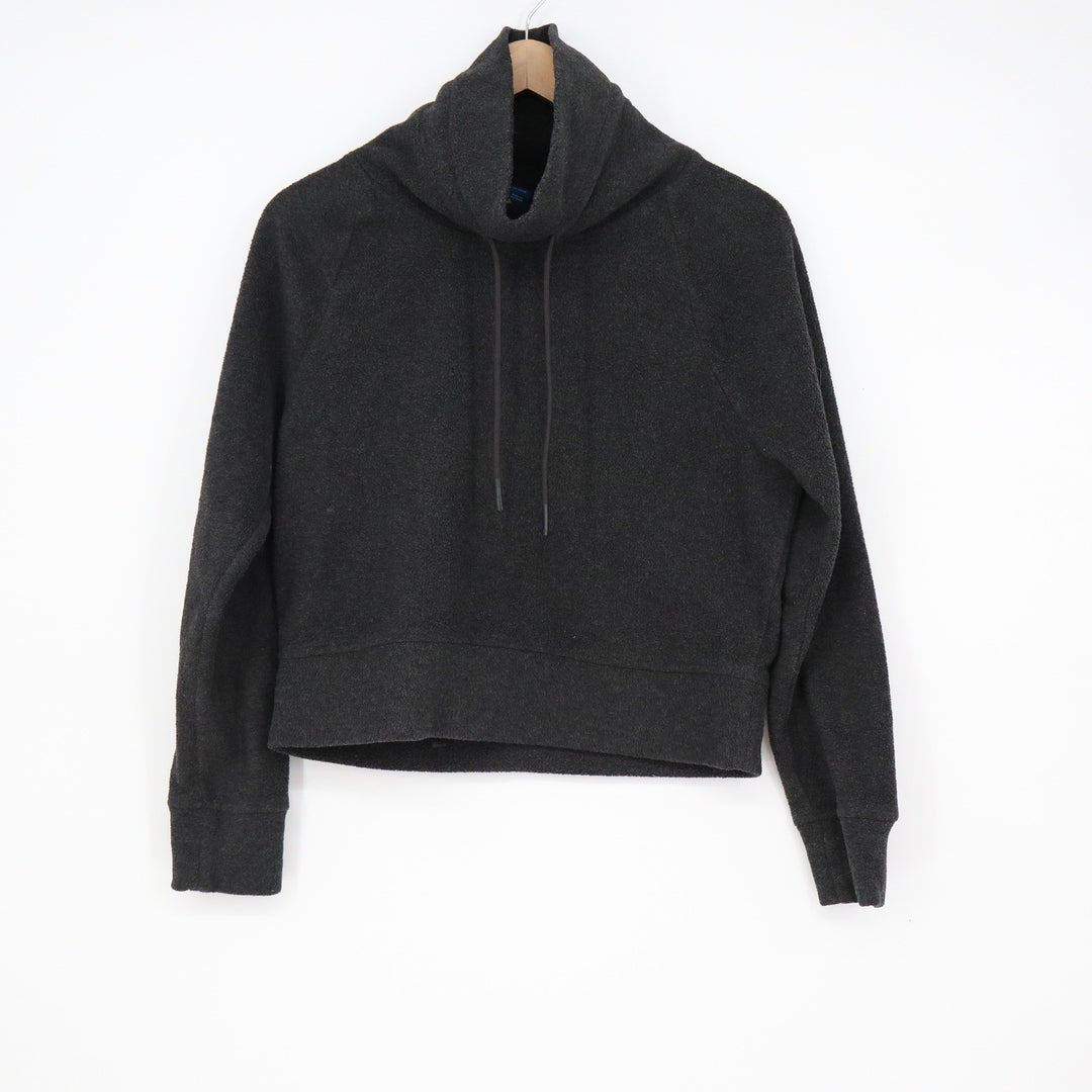 Old Navy Go-Warm Fleece Funnel Neck Pullover Sweatshirt Gray XS