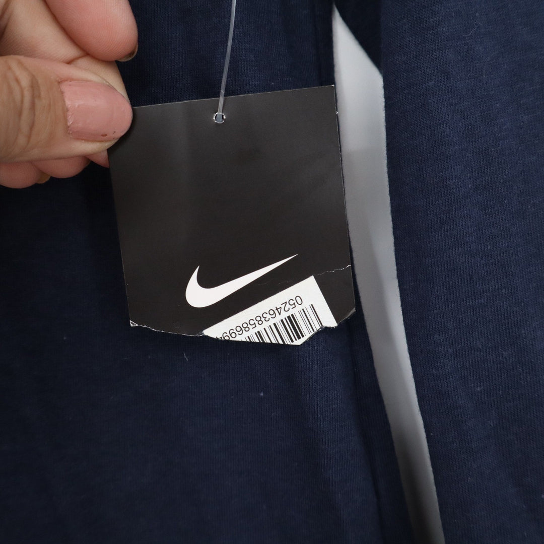 Nike Boys Large Navy Blue Long Sleeve Graphic Swoosh Tri-Blend Tee